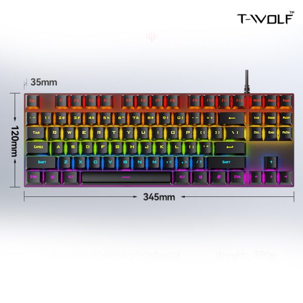 T-Wolf T18 Mechanical Keyboard - Image 4