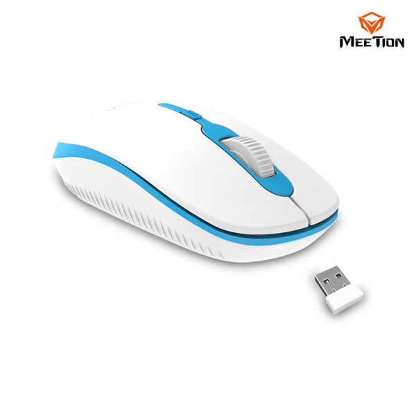 Meetion 2.4G USB Blue Wireless Optical Mouse R547 - Image 3