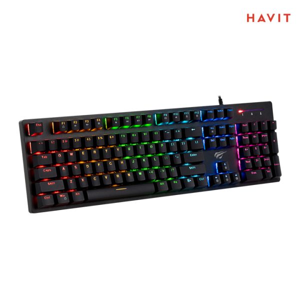 HAVIT KB-858L RGB Backlit Mechanical Keyboard - Image 4