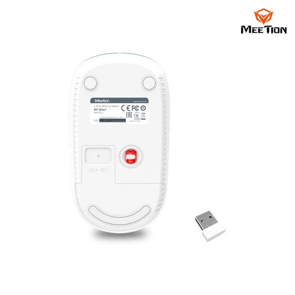 Meetion 2.4G USB Blue Wireless Optical Mouse R547 - Image 5