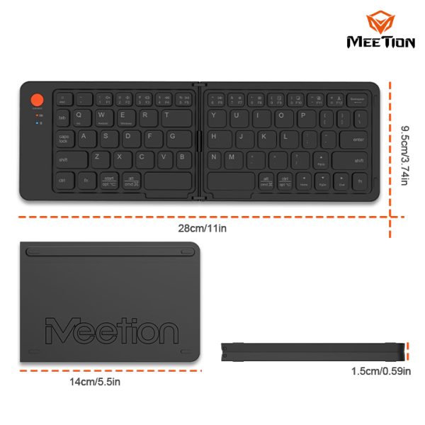 Meetion Bluetooth Folding keyboard BTK001 - Image 8