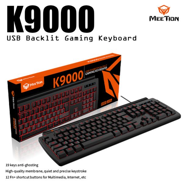 Meetion USB Backlit Gaming Keyboard K9000