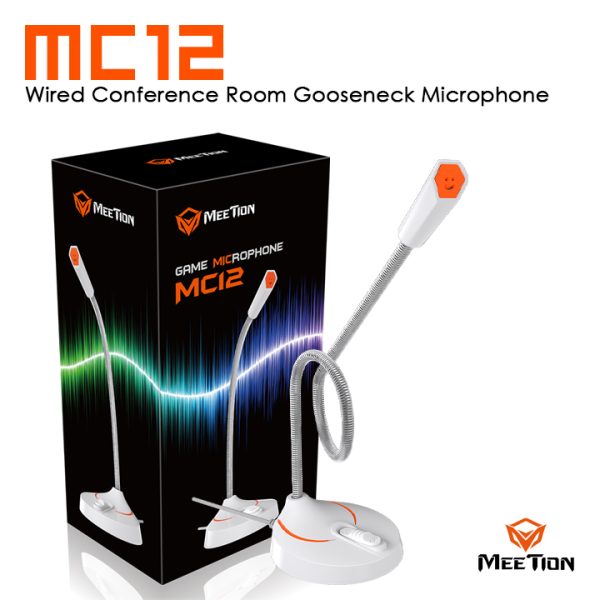 Meetion Wired Conference Room Gooseneck Microphone MC12