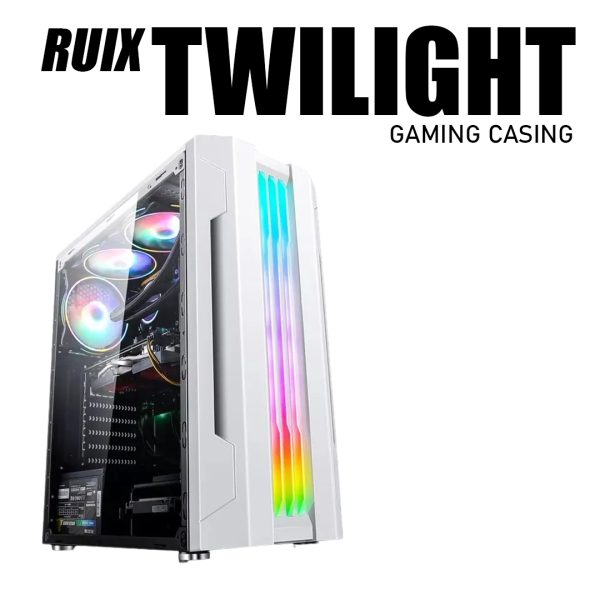 RUIX Twilight Gaming Casing – White