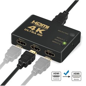 HDMI Switch Box Switcher Splitter 3 in 1 Out High Speed Port Supports 3D 1080P