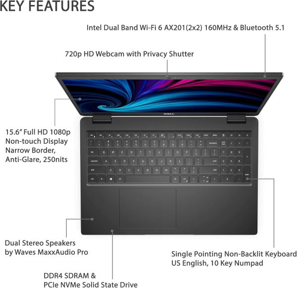 Dell Latitude 3520 - Core I5-1135G7 , 16GB Ram, 512GB NvMe,  15.6" inches, Win 11 - Image 3
