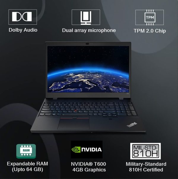 Lenovo ThinkPad P15v Gen 2 -Intel Core i7 1165G7 -15.6 inches FHD IPS Mobile (16GB RAM /512GB SSD/Windows 11/Nvidia Quadro T600 4GB Graphics - Image 5