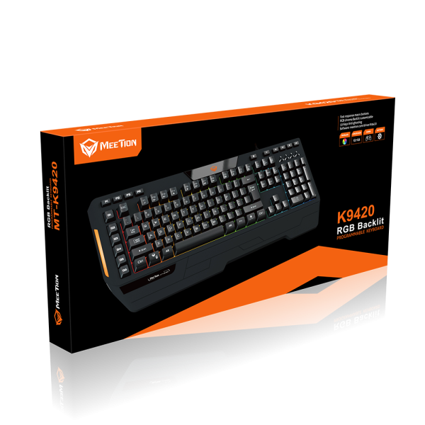 RGB Backlit Gaming Keyboard - K9420 - Image 8