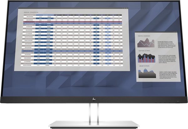 HP EliteDisplay E27 G4 27 Inch IPS LED Backlit Monitor, FHD 1920 x 1080, Blue Light Filter, HDMI, VGA, DisplayPort, Black - Image 3