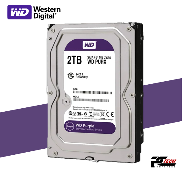 SEAGATE BarraCuda & WESTERN DIGITAL perple 2TB Dekstop Hard Disk - Image 3