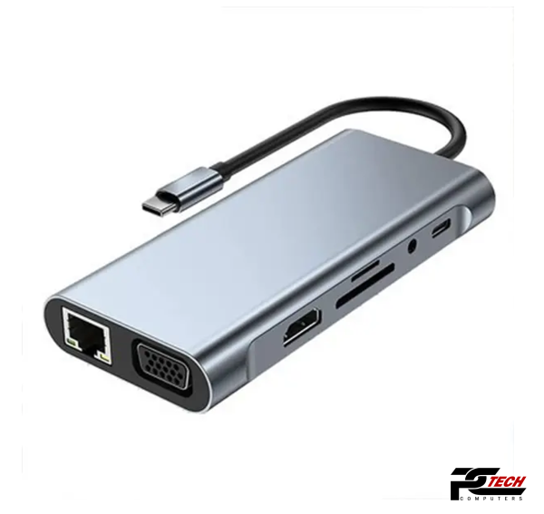 TYPE C to HDTV 11 in 1 Adapter (USB Type C Hub) - Image 3