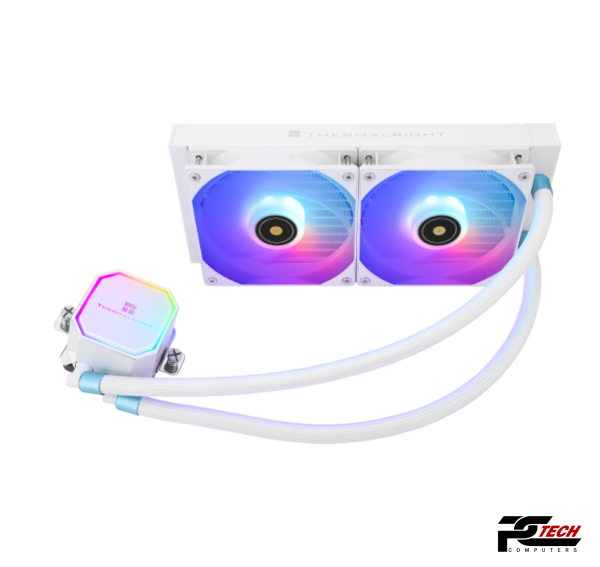 Thermalright Frozen Prism 240 2 Fans ARGB WHITE CPU Liquid Cooler - Image 6