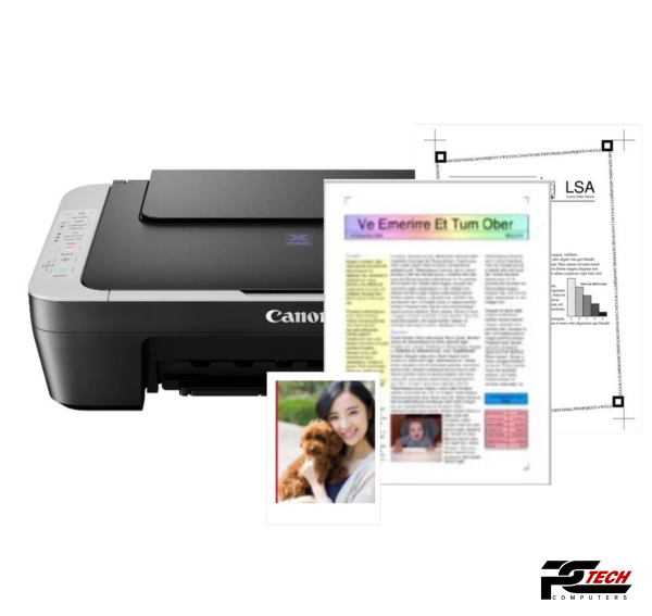 CANON Pixma E470 Back Gray Mix Inkjet Printer - Image 3