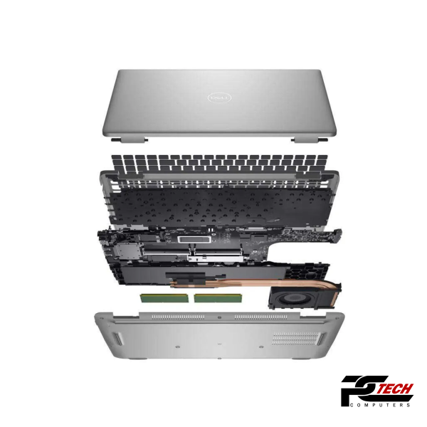Dell Precision 3580 Workstation Laptop _ Core i5 -1335U 13th gen - 512GB Nvme - 16GB RAM DDR5- Nvidia GeForce RTX A500 | 12 cores @ 5 GHz - 4GB GDDR6 VGA /15.6" 1920x1080 FHD /Win 11 Pro Silver - Image 2